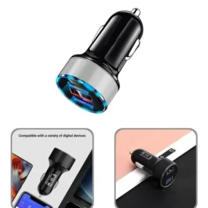 CARGADOR DE AUTO USB+ USB C 5.1A