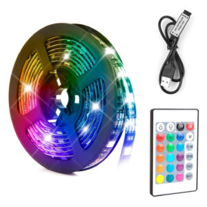 TIRA DE LUZ LED RGB 5050 5 METROS USB